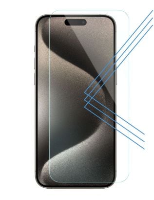 Apple iPhone 15 Pro Max Blue Light Tempered Glass Screen Protector with $250 GuardPlus Promise