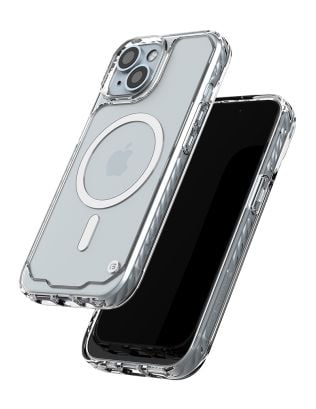 CLCKR Diamond Case with G-Form Protection for Apple iPhone 15 - Clear w/ Magsafe