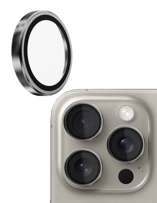 Apple iPhone 16 Pro/16 Pro Max Camera Protector Glass - Silver