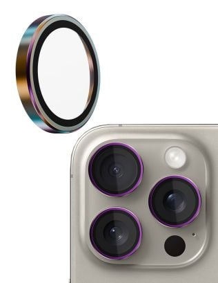 Apple iPhone 16 Pro/16 Pro Max Camera Protector Glass - Iridescent
