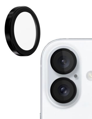 Apple iPhone 16/16 Plus Camera Protector Glass - Black