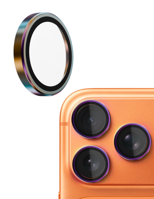 Apple iPhone 17 Pro/17Pro Max/16 Pro/16 Pro Max  Camera Protector Glass - Iridescent
