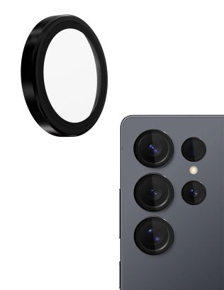 Samsung Galaxy S26 Ultra Camera Protector Glass - Black With $150 Guard Plus Promise