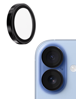 Gadget Guard black camera lens protector for iPhone 17, 16, and 16 Plus