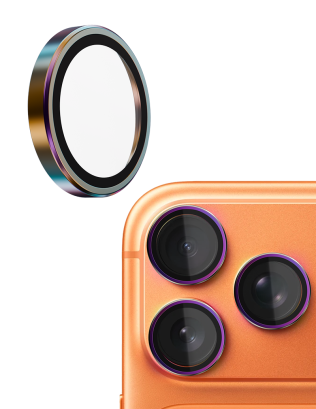 Apple iPhone 17 Pro/17Pro Max/16 Pro/16 Pro Max  Camera Protector Glass - Iridescent