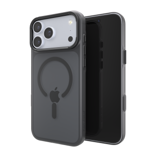 Smoke Slim Guard iPhone case shown from front and back.