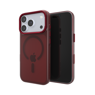 Wine Slim Guard iPhone case shown from front and back.