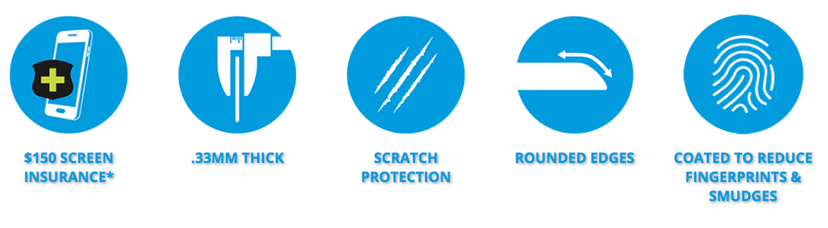$100 insurance scratch protection rounded edges reduce fingerprint smudges